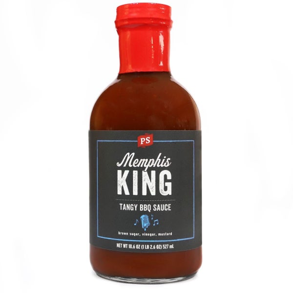 6-PACK OF Sauce BBQ Memphis King Tangy, PS Seasoning