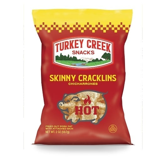 12-PACK OF Hot Skinny Cracklin Turkey Creek, 12 - 2 Oz