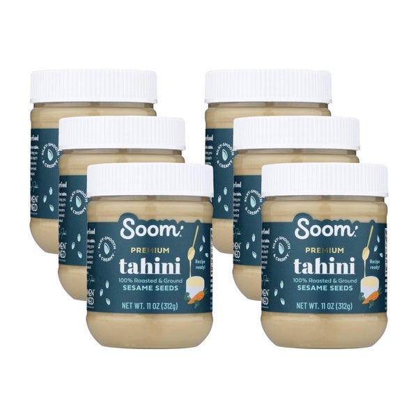 6-PACK OF Sauce Tahini Sesame Soom Foods (Tahini) 11 oz