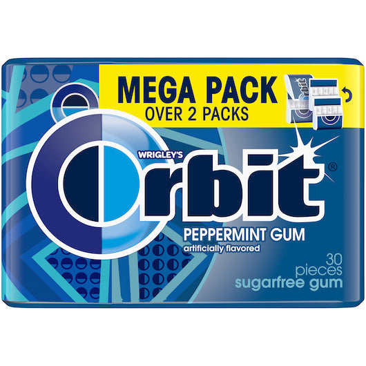 48-PACK OF Peppermint Mega Pack Orbit, 8 - 6 - 2.011 Oz