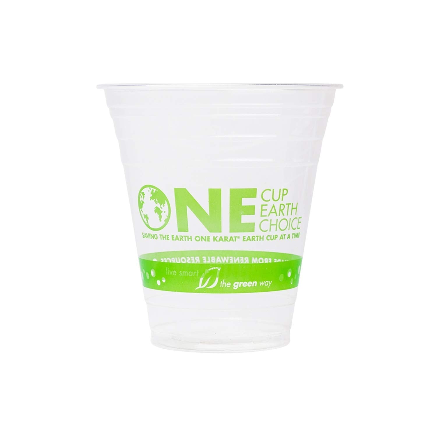 1000-PACK OF Cup Poly Karat Earth 12oz PLA Eco-Friendly Cups (98mm), Generic Print - 1,000 pcs
