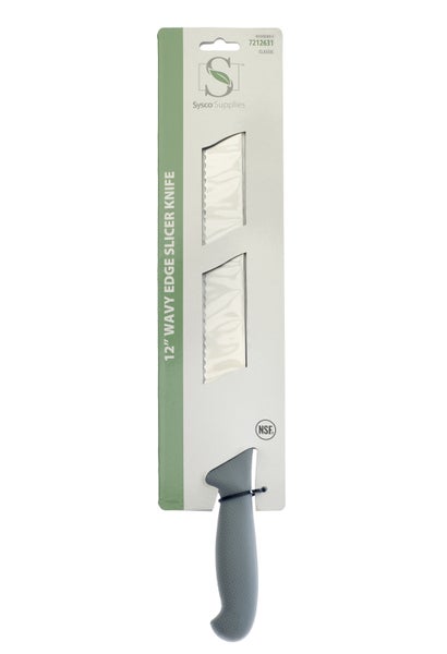 12 IN-PACK OF KNIFE SLICER WAVY EDGE 12IN