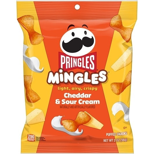 6-PACK OF Mingles Cheddar & Sour Cream Pringles, 6 - 2 Oz