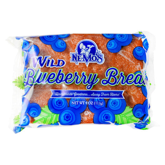 36- PACK OF Blueberry Cake Bread Nemo's, 6 - 6 - 4 OZ