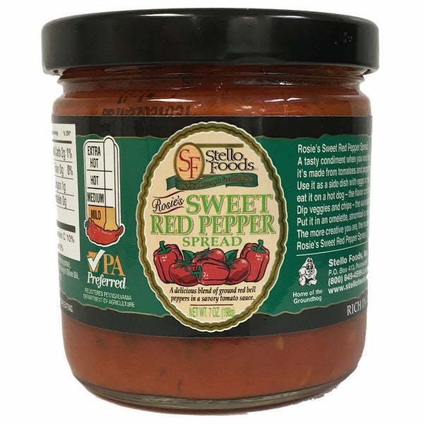 12-PACK OF Spread Red Pepper Sweet Rosies, Stello Foods