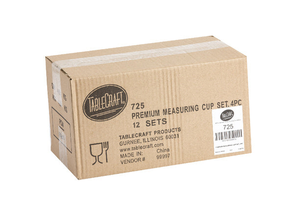 SET-PACK OF CUP MEASURING S-S HVY DTY 4-PC