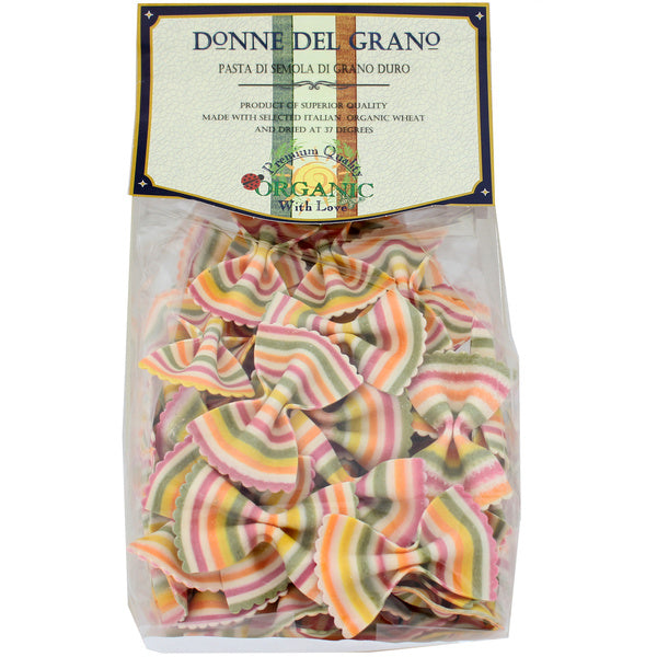 18-PACK OF PASTA BOWTIE RNBOW COLORED