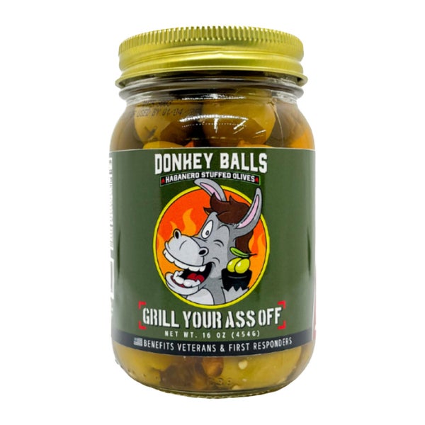 6-PACK OF Olives Stuffed Habanero Donkey Balls, GYAO