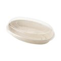300-PACK OF Lid Plastic World Centric Compostable PLA Plastic Lids for 9.7-Inch Fiber Burrito Bowls - Clear, 300 Count