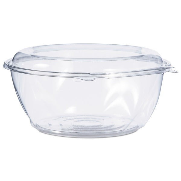 100-PACK OF Bowl Plastic Dart CTR64BD 64 oz Clear Plastic Tamper-Resistant Bowls with Dome Lid - 8.9 in Diameter - 100 Count for Safe Food Storage