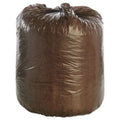 40-PACK OF Eco-Friendly Stout by Envision G3344B11 33 in. x 44 in. 39-Gallon 1.1 mil. Controlled Life-Cycle Plastic Trash Bags - Brown (40 Count)