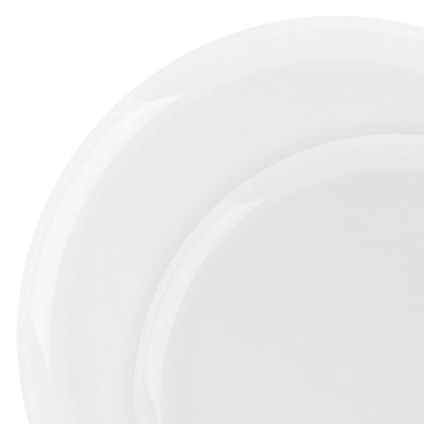 120-PACK OF Plate Set Clear Flat Round