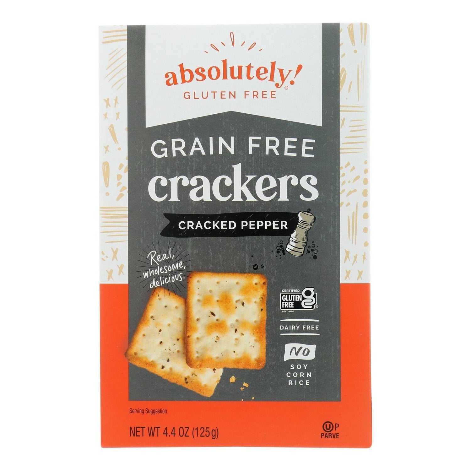 12-PACK OF SNACK CRACKER GLUTEN FREE CRACKED PEPPER