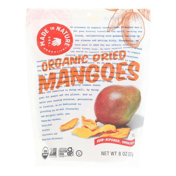6-PACK OF SNACK FRUIT ORGANIC DRIED MANGOES