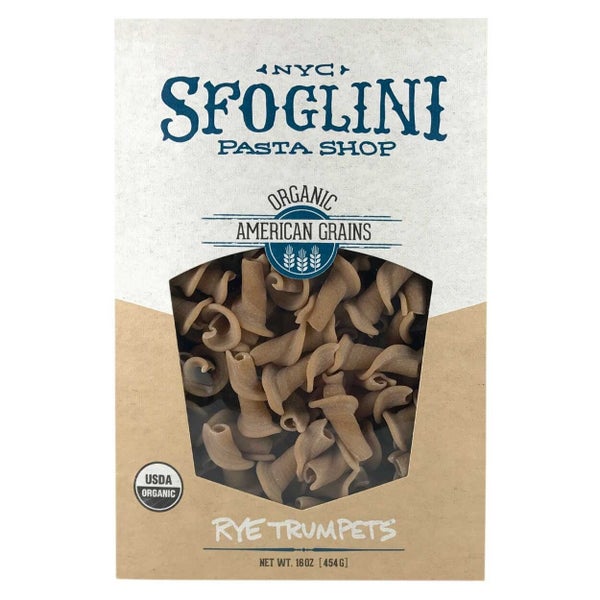 6-PACK OF Pasta Trumpets Rye Organic, Sfoglini Pasta
