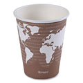 1000-PACK OF Cup Paper Eco-Products 8 oz World Art Renewable & Compostable Hot Cups - 20 Packs per Carton for Sustainable Beverage Enjoyment