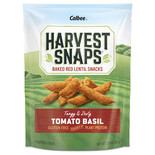 12-PACK OF Snack Chip Tomato Basil Harvest Snaps 3 oz