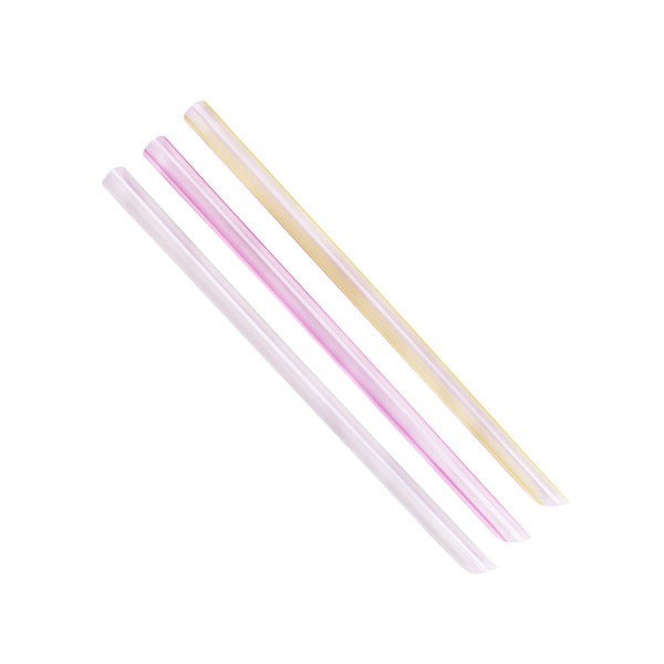 1600-PACK OF Straw 10 Karat 1,600 ct 9" Boba Straws (10 mm) | Unwrapped | Mixed Stripes