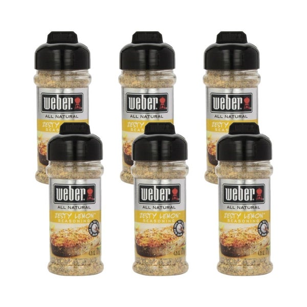 6-PACK OF Seasoning Lemon Zesty Weber 5 oz