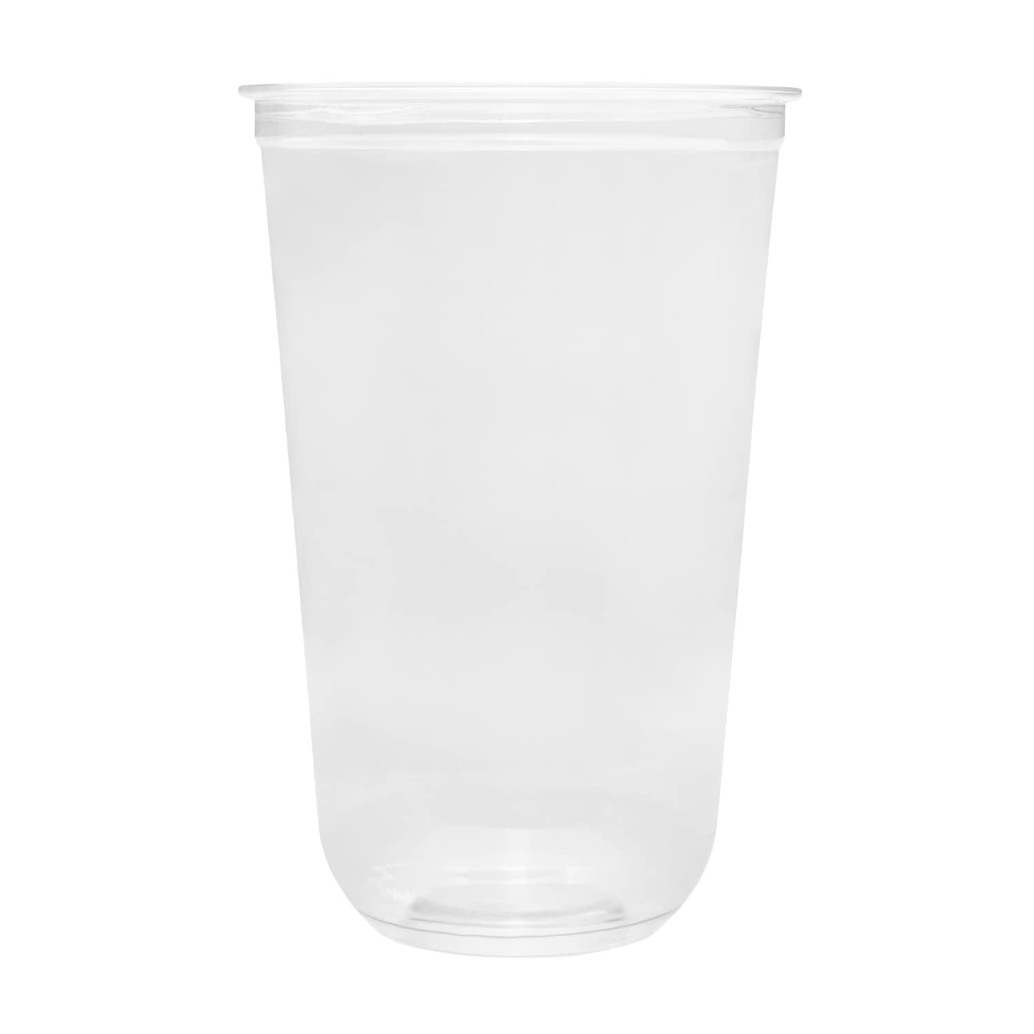 600-PACK OF Cup Plastic Karat [600 Pack - 24oz] Clear Plastic Cups, U-Shape PET Cups (98mm), C-KC24-U