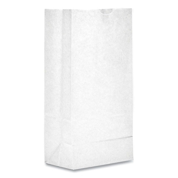 500-PACK OF Bag Paper Sturdy White Paper Grocery Bags - 500 Count, 35 Lbs Capacity, 6.13"w X 4.17"d X 12.44"h, Ideal for Retail and Grocery Use