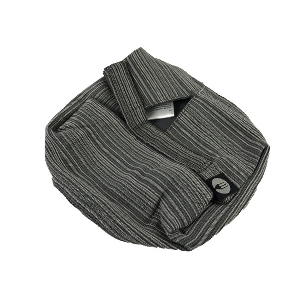 EA-PACK OF HAT CHEF BEANIE BLK/GRY STRIPE