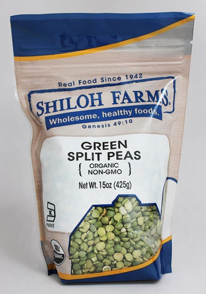 6-PACK OF Green Organic Peas, Split, 6 x 15 oz (K)