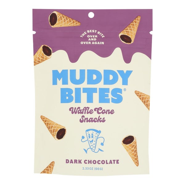 12-PACK OF CANDY CHOCOLATE DARK FILLED MINI WAFFLE CONES