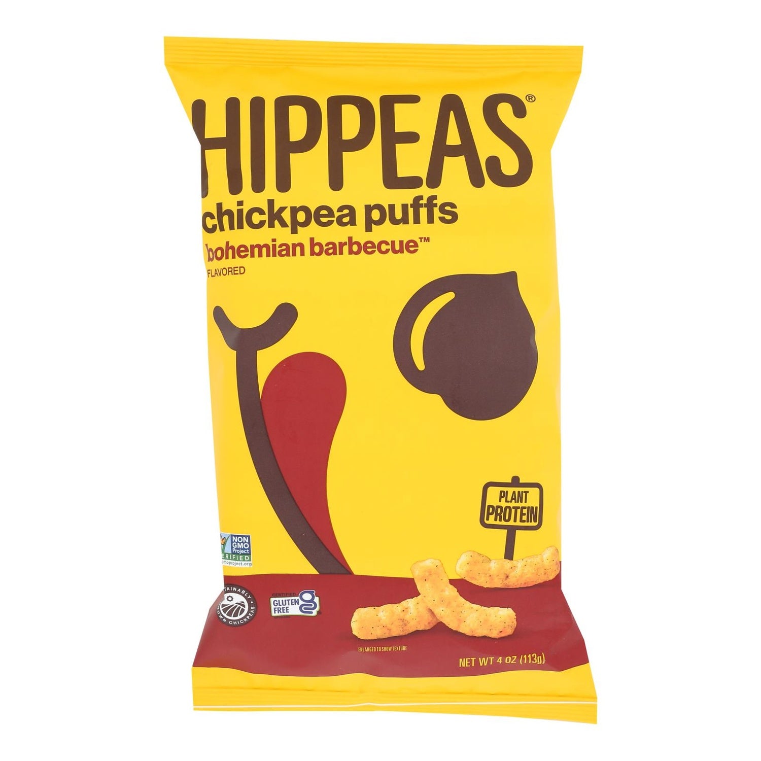 12-PACK OF SNACK CHICKPEA BOHEMIAN BARBECUE PUFFS