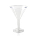 24-PACK OF Glass Martini 6 oz Clear Plastic
