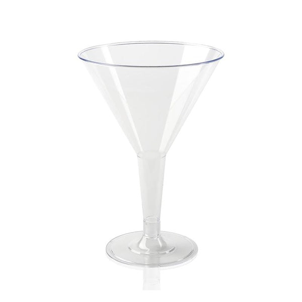 24-PACK OF Glass Martini 6 oz Clear Plastic