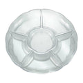 12-PACK OF Tray Plastic 6-Partition Round