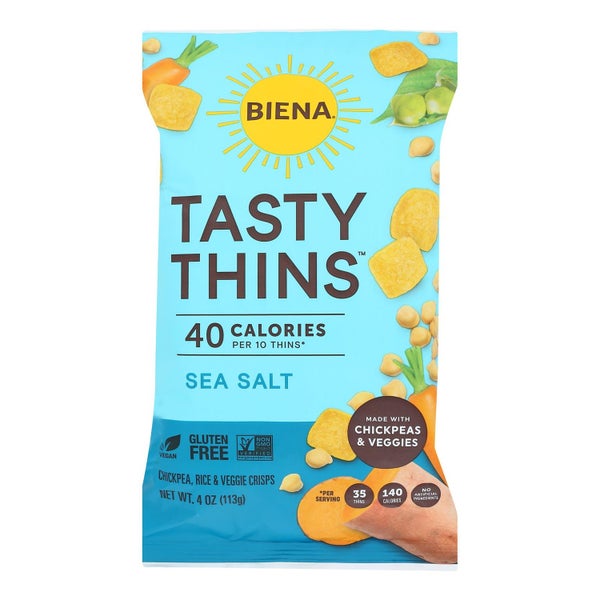 12-PACK OF Chip Veggie Sea Salt Biena 4 oz