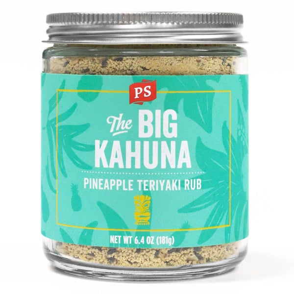 6-PACK OF Rub Pineapple Teriyaki Big Kahuna, PS Seasoning