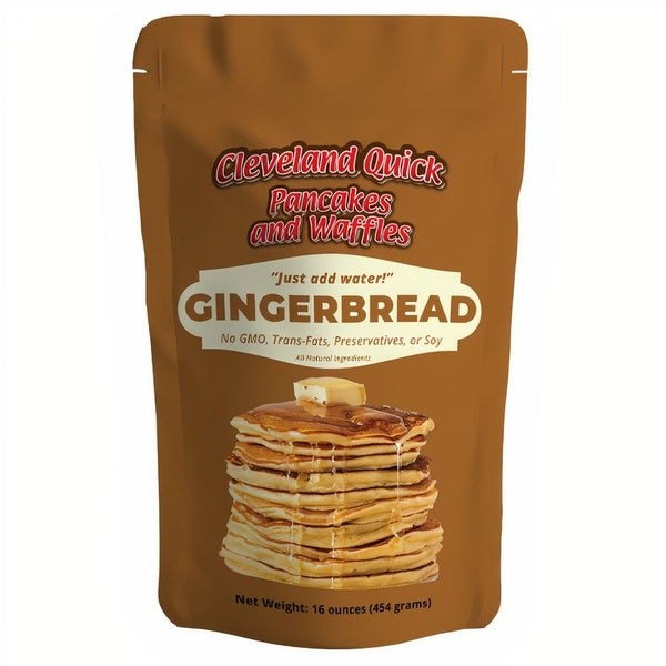 12-PACK OF Mix Pancake and Waffle Gingerbread, Cleveland Quick