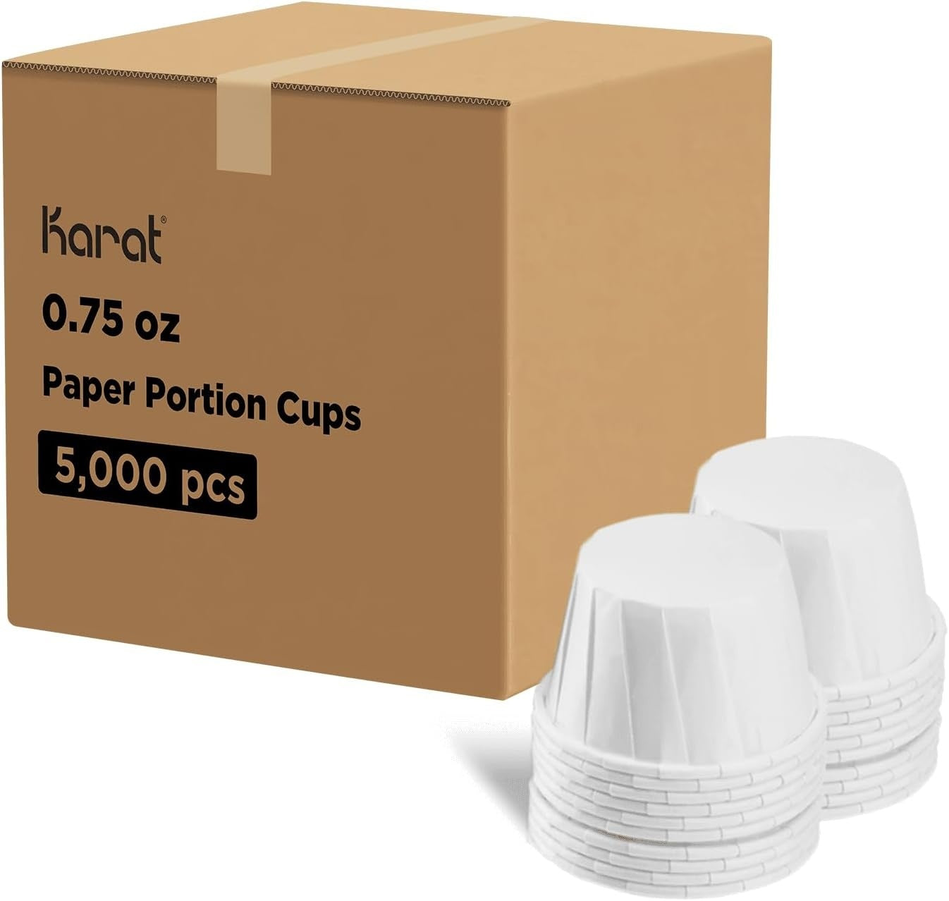 5000-PACK OF Cup Sauce Karat 0.75 oz Paper Portion Cups - 5,000 ct