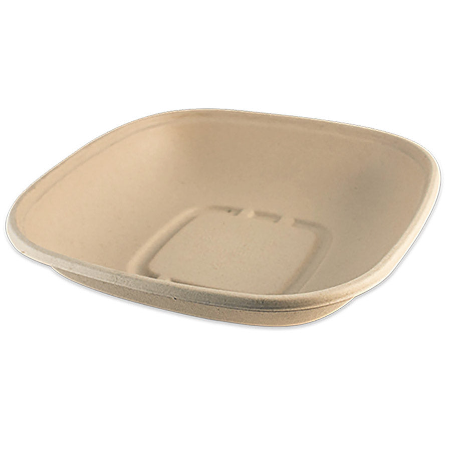 400-PACK OF CONTAINER TAKEOUT World Centric Compostable 32 oz Square Fiber Bowls | 400 count