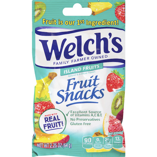 48-PACK OF Island Fruit Mix Fruit Snack Welch'S, 48 - 2.25 Oz