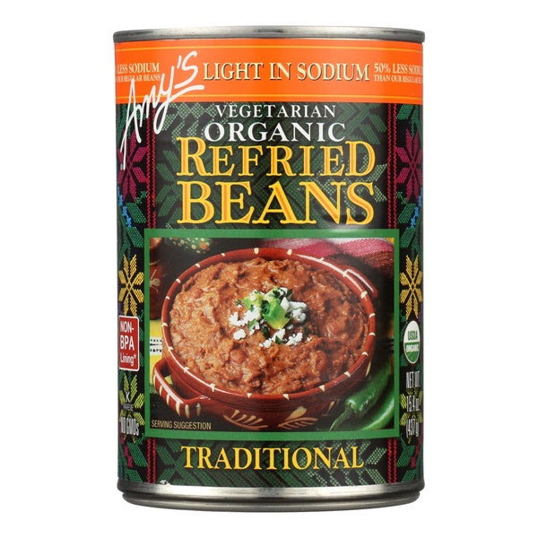 12-PACK OF Bean Refried Amys 15.4 oz