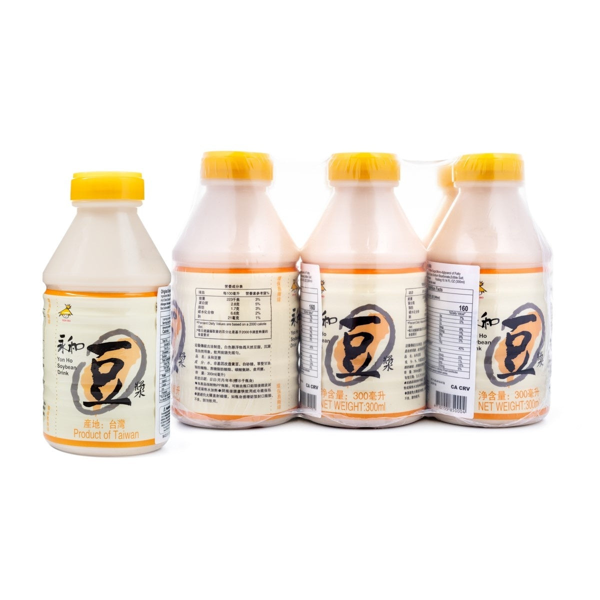 4-PACK OF Milk Soy Yon Ho Soymilk 300ml