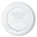 1000-PACK OF Lid Plastic Eco-Friendly Hot Cup Lid - 25% Recycled Content for 10-20 oz Cups - White - 1000 Count