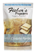 12-PACK OF Popcorn White Cheddar Large Pouch, Fisher’s Popcorn