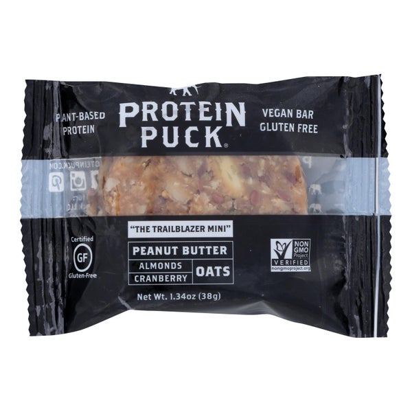 12-PACK OF Peanut Butter Cranberry Protein Puck Energy Bar 1.34 oz
