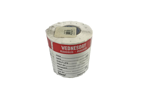 250 CT-PACK OF LABEL ROLL 2X2 PLAST WEDN RED