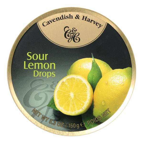 12-PACK OF Candy Fruit Sour Lemon Cavendish & Harvey 5.3 oz