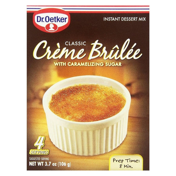 12-PACK OF Mix Mousse Crème Brulee Dr Oetker 3.7 oz