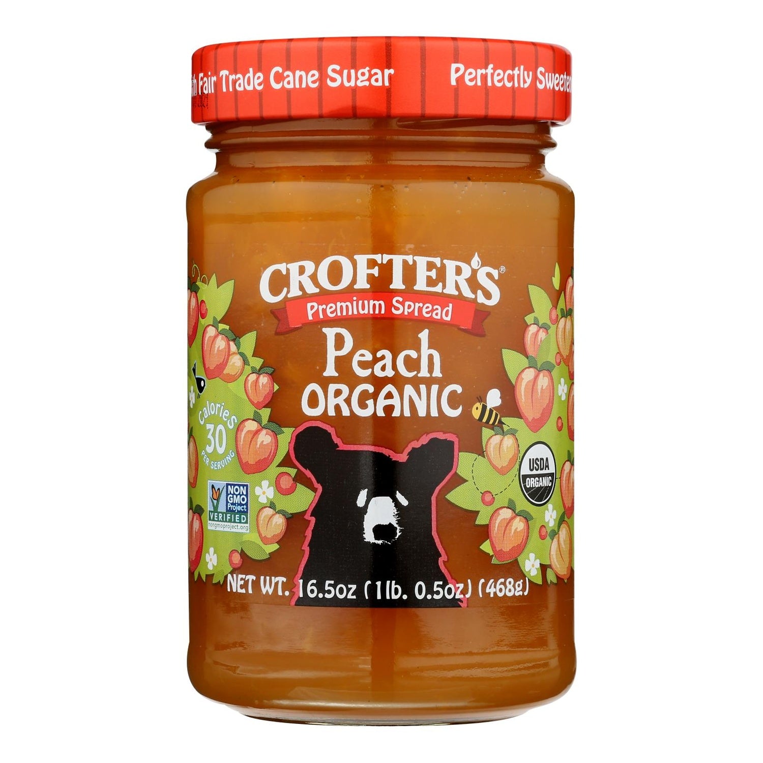 6-PACK OF SPREAD FRUIT PEACH