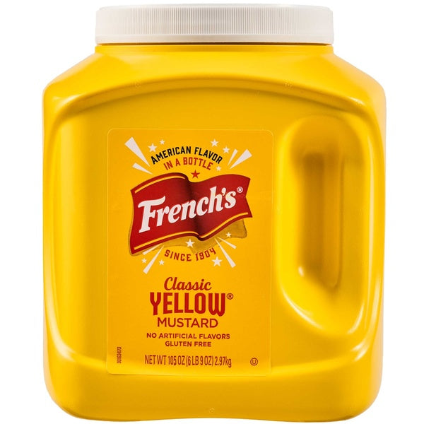 4-PACK OF MUSTARD YELLOW PLS JUG
