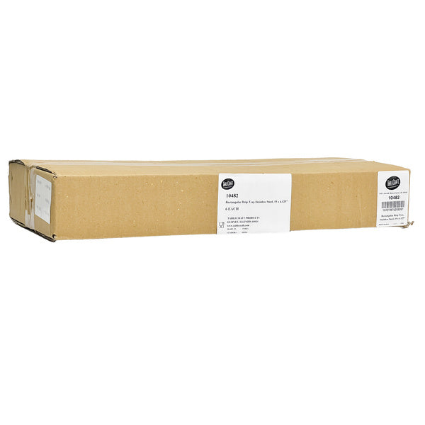 1 EA-PACK OF TRAY DRIP STNLS RTNGL 19L