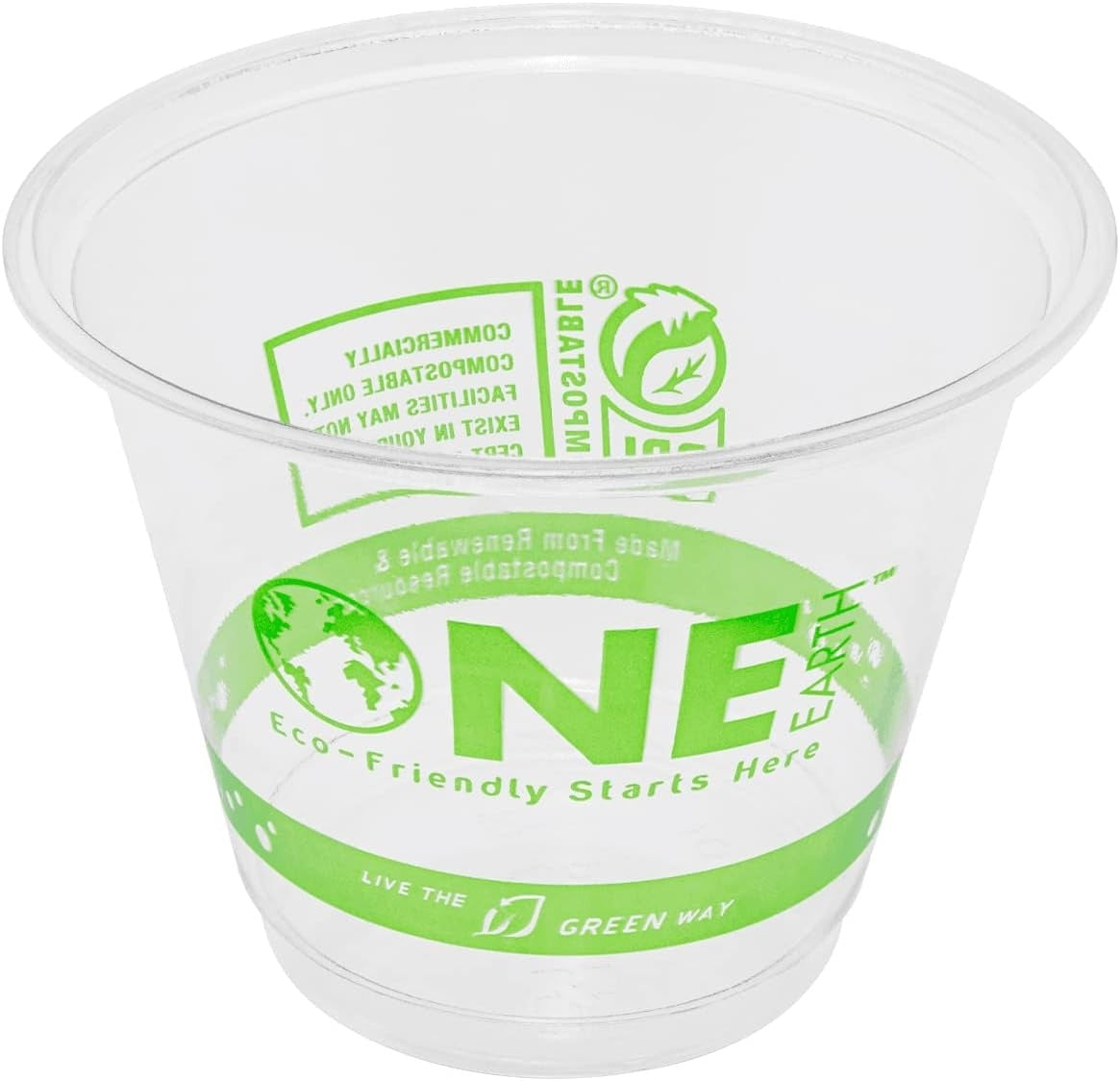 1000-PACK OF Cup Poly Karat Earth 9oz Generic PLA Cup (92mm), Stock Print - 1,000 pcs
